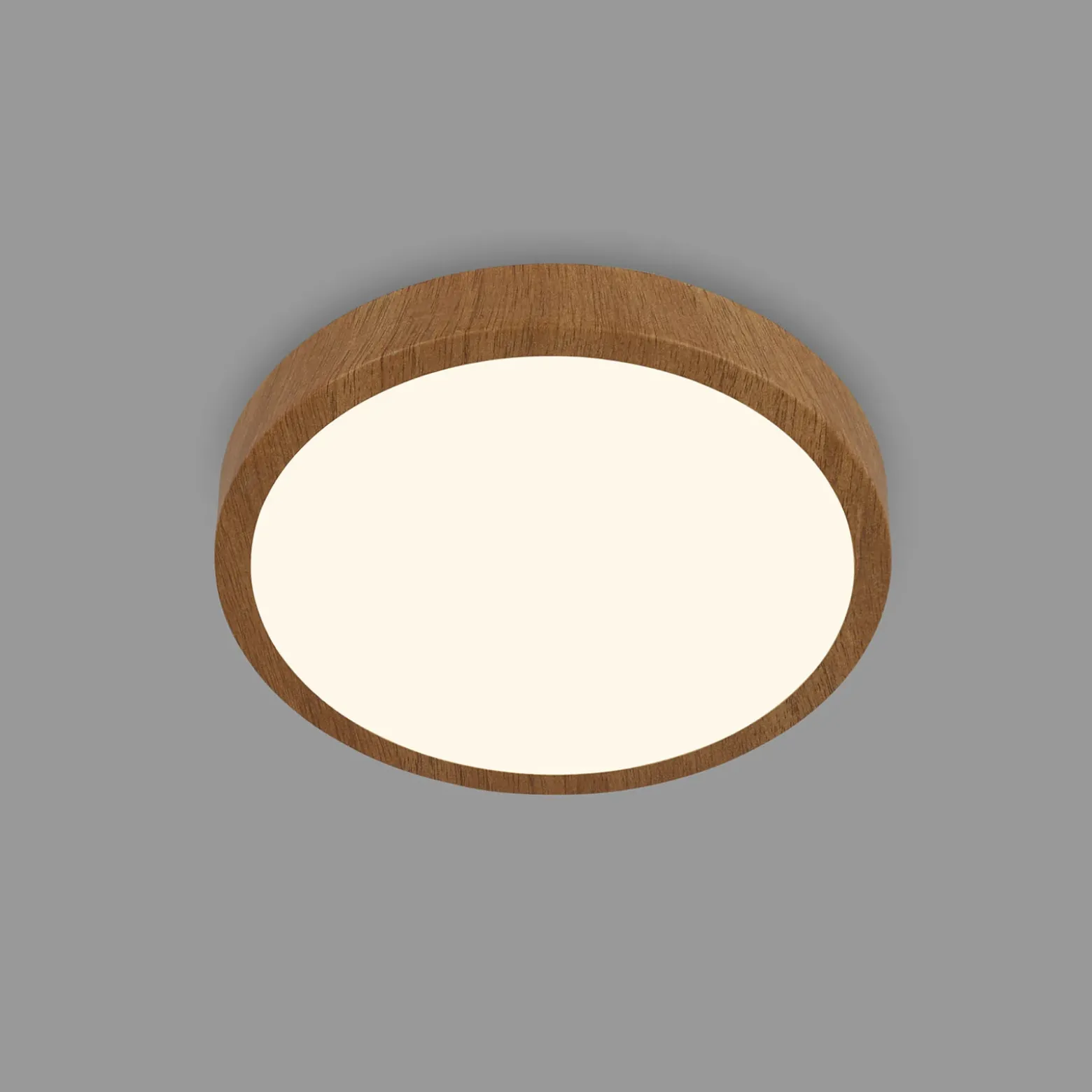 LED-kattovalaisin Runa Wood wood look 3000 K Ø28cm Ø28cm