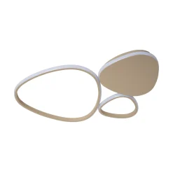 LED-kattovalaisin Samling, pituus 62 cm, taupe, metalli