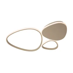 LED-kattovalaisin Samling, pituus 62 cm, taupe, metalli