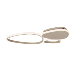LED-kattovalaisin Samling, pituus 62 cm, taupe, metalli
