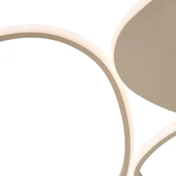LED-kattovalaisin Samling, pituus 62 cm, taupe, metalli