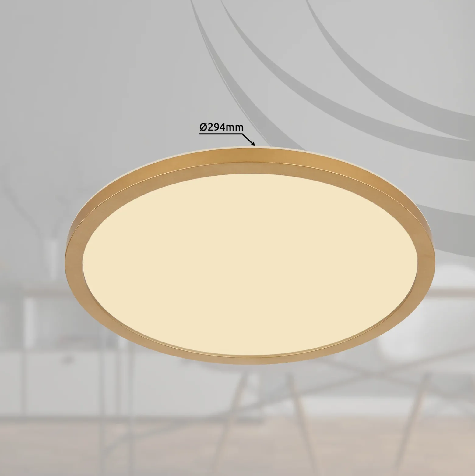 LED-kattovalaisin Sapana, Ø29,5 messinki
