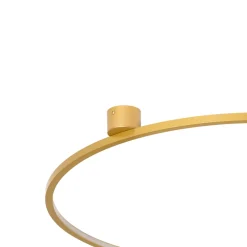 LED-kattovalaisin Saturno, kulta, Ø 80 cm, metalli, 4 000 K