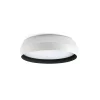 LED-kattovalaisin Shoku, valkoinen/musta, alumiini/PMMA, Ø 35 cm
