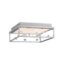 LED-kattovalaisin SKINA, kromi, 40 cm, CCT, himmennettävä, kaukosäädin