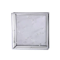 LED-kattovalaisin SKINA, kromi, 40 cm, CCT, himmennettävä, kaukosäädin