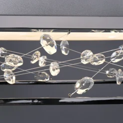 LED-kattovalaisin SKINA, kromi, 40 cm, CCT, himmennettävä, kaukosäädin