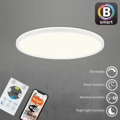 LED-kattovalaisin Slim S himmennettävä CCT valkoinen Ø 45 cm