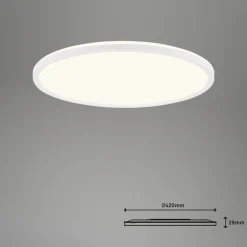 LED-kattovalaisin Slim S himmennettävä CCT valkoinen Ø 45 cm