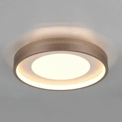 LED-kattovalaisin Solea, ruskea, Ø 40 cm, muovi
