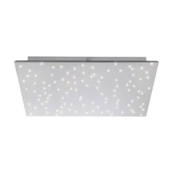 LED-kattovalaisin Sparkle CCT him., teräs, 45x45cm
