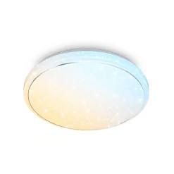 LED-kattovalaisin Star, valkoinen, tähtikuvio, CCT, himmennettävä