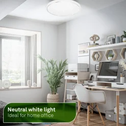 LED-kattovalaisin Star, valkoinen, tähtikuvio, CCT, himmennettävä