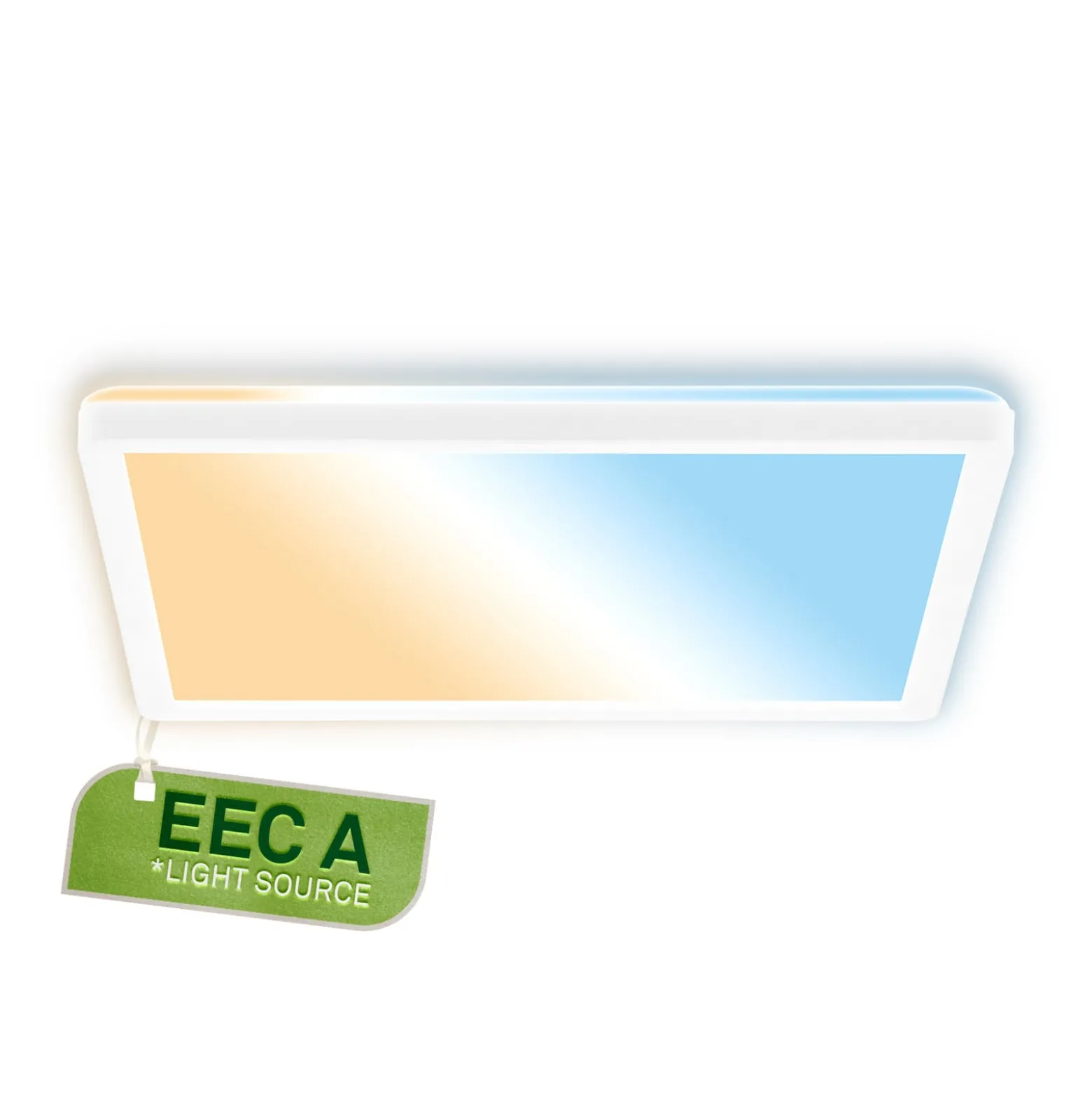 LED-kattovalaisin Tava A, CCT, 29 x 29 cm, valkoinen, kaukosäädin