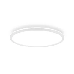 LED-kattovalaisin Tava A, Ø 42 cm, muovia, valkoinen