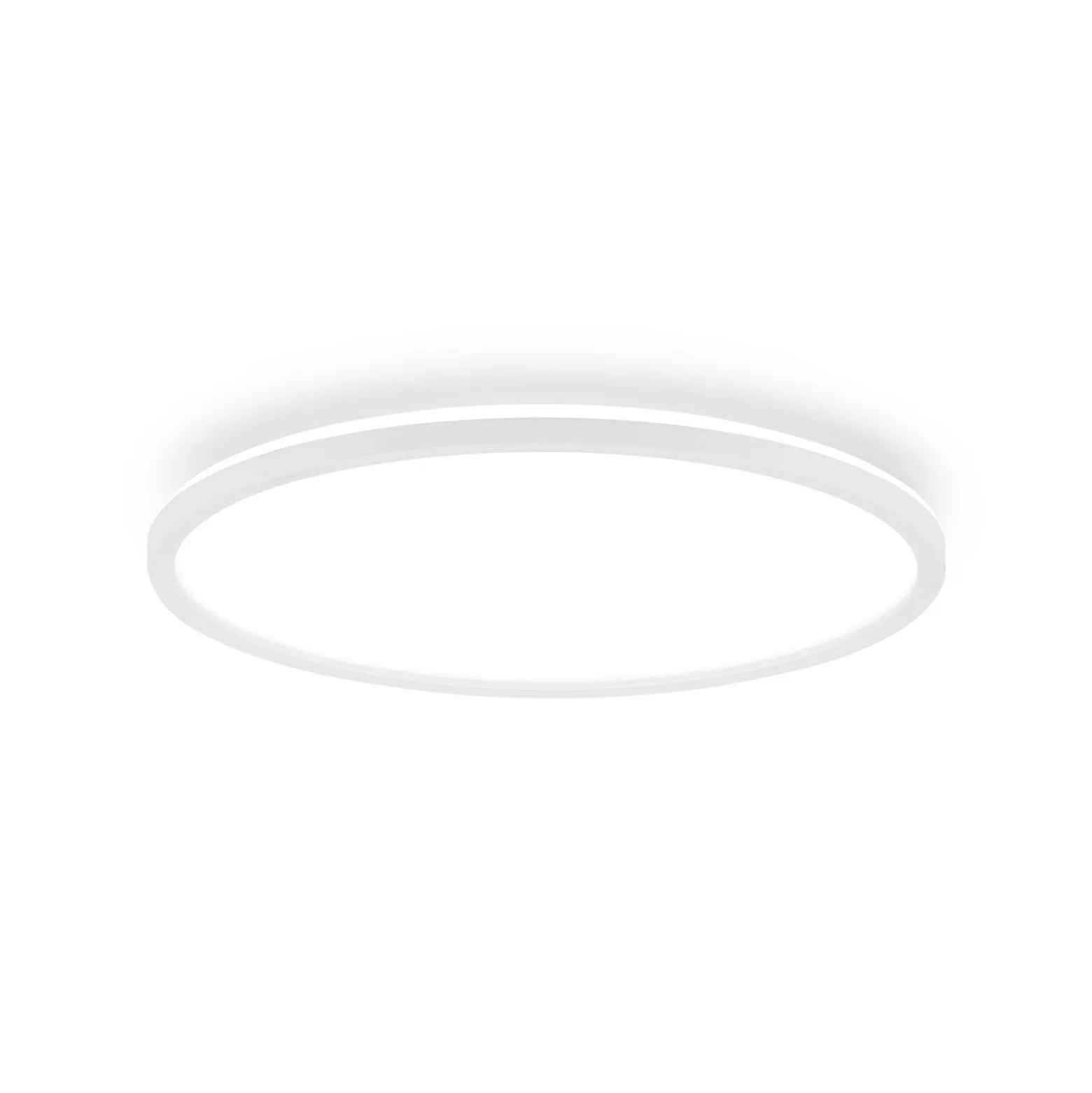 LED-kattovalaisin Tava A, Ø 42 cm, muovia, valkoinen