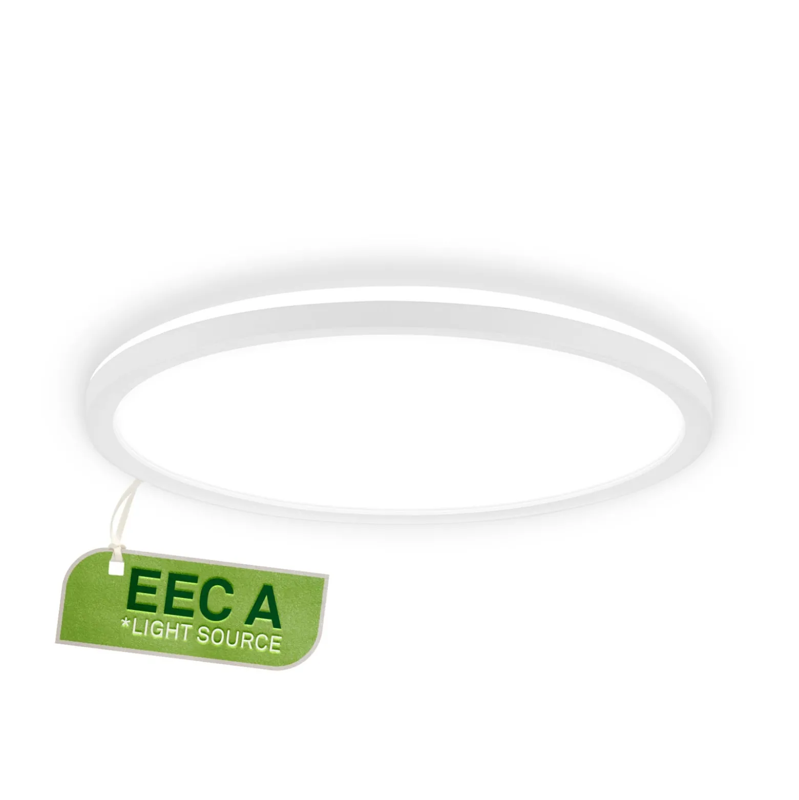 LED-kattovalaisin Tava A, Ø 29 cm, muovia, valkoinen