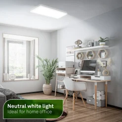 LED-kattovalaisin Tava A, 58x20 cm, muovia, valkoinen