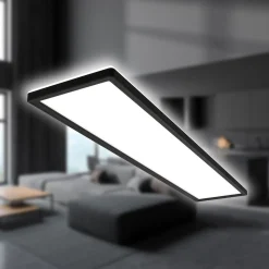 LED kattovalaisin Tava, musta, muovia, 98cm, taustavalo, taustavalo