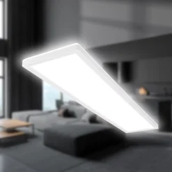 LED-kattovalaisin Tava, valkoinen, muovia, 98 cm, taustavalo