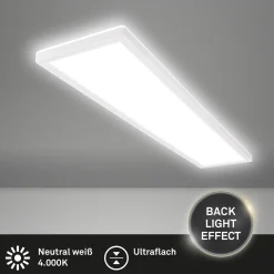 LED-kattovalaisin Tava, valkoinen, muovia, 98 cm, taustavalo