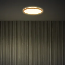 LED-kattovalaisin Tava Wood, Ø 29 cm, muovi, 3 000 K