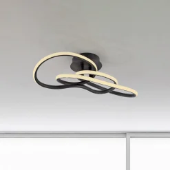 LED-kattovalaisin TWIST, musta, pituus 90 cm, metallinen, Switchdim,