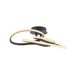 LED-kattovalaisin TWIST, musta, pituus 90 cm, metallinen, Switchdim,