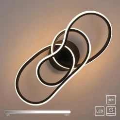LED-kattovalaisin TWIST, musta, pituus 90 cm, metallinen, Switchdim,