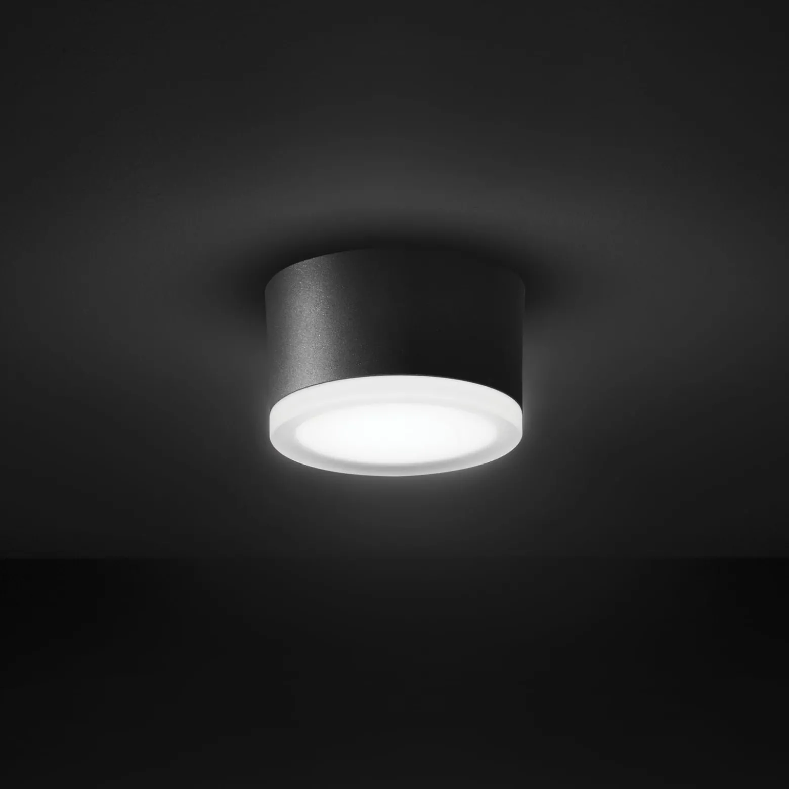 LED-kattovalaisin 1420 ulkotiloihin, grafiitti Ø 13 cm