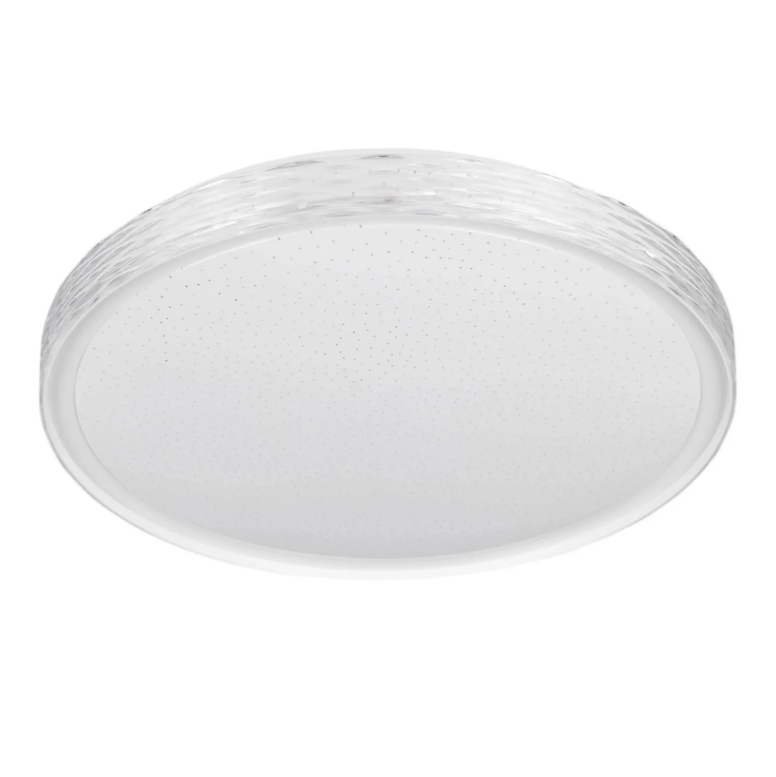 LED-kattovalaisin Varda, valkoinen, Ø 39 cm, kaukosäädin