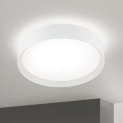 LED-kattovalaisin VARIO, Ø 40 cm, valkoinen, metalli, CCT, himmennettävä