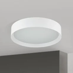 LED-kattovalaisin VARIO, Ø 40 cm, valkoinen, metalli, CCT, himmennettävä