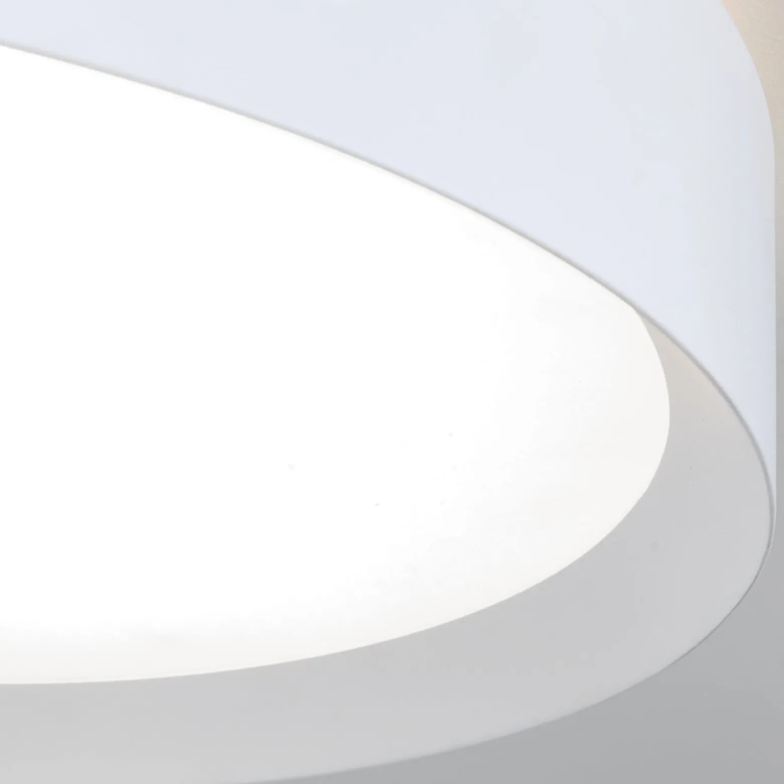 LED-kattovalaisin VARIO, Ø 40 cm, valkoinen, metalli, CCT, himmennettävä