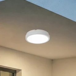 LED-kattovalaisin Vera, valkoinen, muovi, Ø 22 cm, IP65