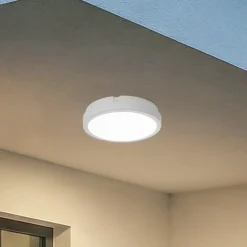 LED-kattovalaisin Vera, valkoinen, muovi, Ø 22 cm, IP65