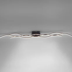 LED-kattovalaisin Wave 3 000 K 137,5 x 16 cm musta