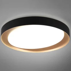 LED-kattovalaisin Zeta tunable white, musta/kulta