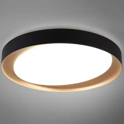 LED-kattovalaisin Zeta tunable white, musta/kulta