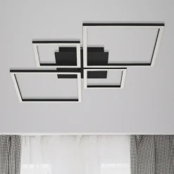 LED-kattovalo Frame, himmennys, 4-lamppuinen musta