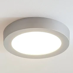 LED-kattovalo Marlo hopea 3 000 K pyöreä 25,2 cm