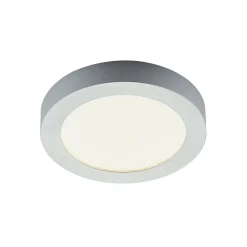 LED-kattovalo Marlo hopea 3 000 K pyöreä 25,2 cm