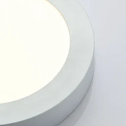 LED-kattovalo Marlo hopea 3 000 K pyöreä 25,2 cm
