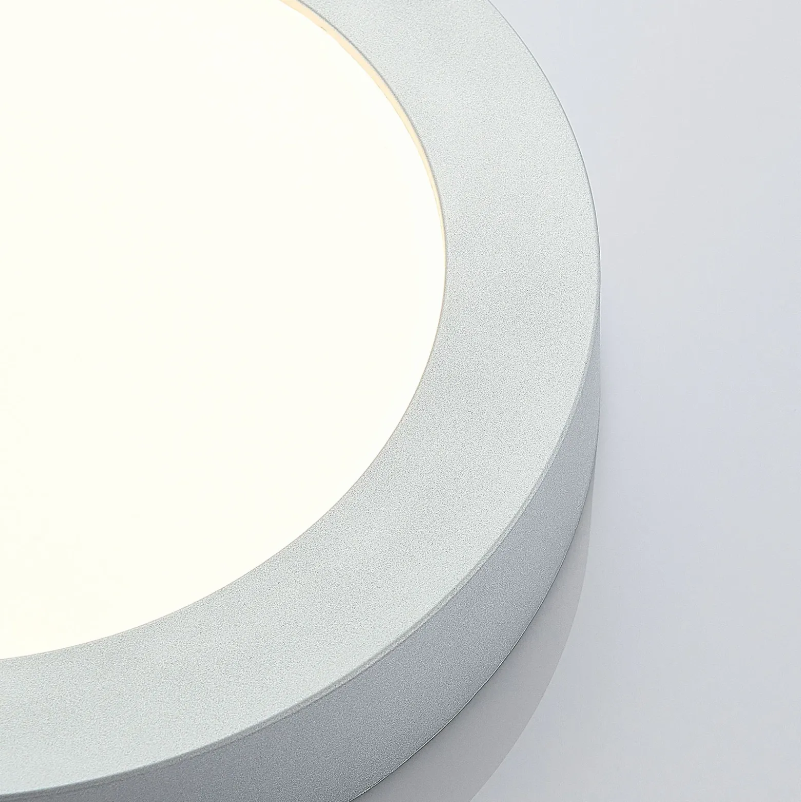 LED-kattovalo Marlo hopea 3 000 K pyöreä 25,2 cm