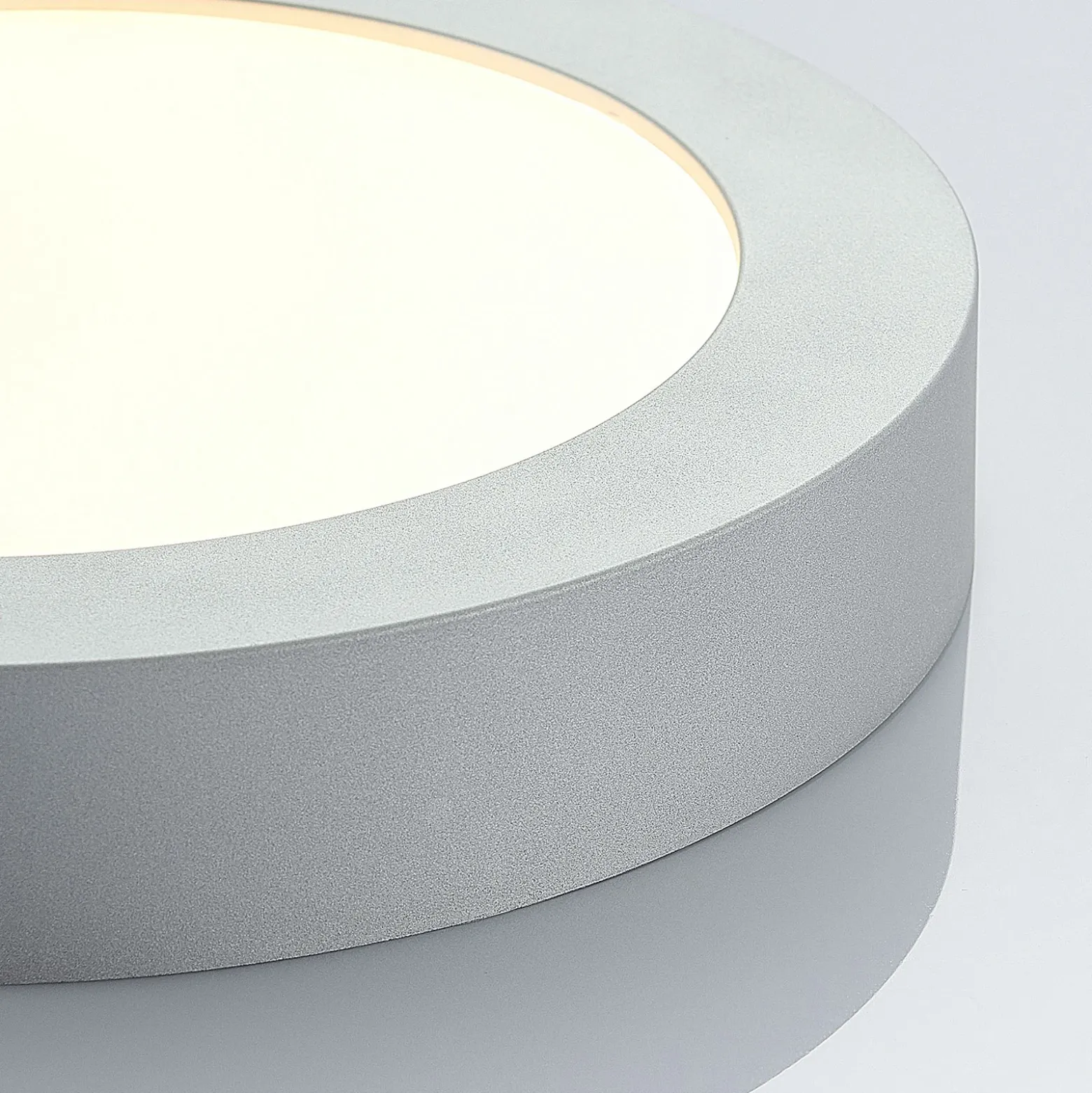 LED-kattovalo Marlo hopea 3 000 K pyöreä 25,2 cm