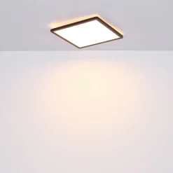LED-kattovalo Sapana, kulmikas, himmennys, musta