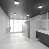 LED-kattovalo WL260 kulmikas, alumiini 24W 26x26cm