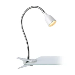 LED-klipsilamppu Tulip, valkoinen