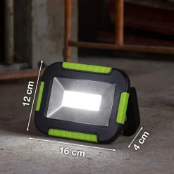 LED-kohdevalaisin ulos 850946, musta/vihreä, pituus 16 cm