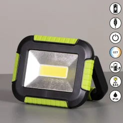LED-kohdevalaisin ulos 850946, musta/vihreä, pituus 16 cm